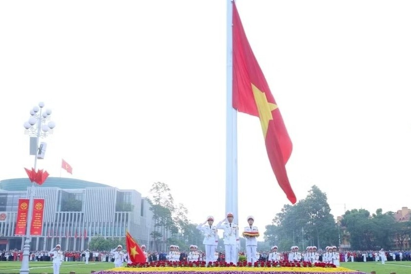 Trang nghiêm Lễ Thượng cờ mừng 81 năm Quốc khánh 2/9