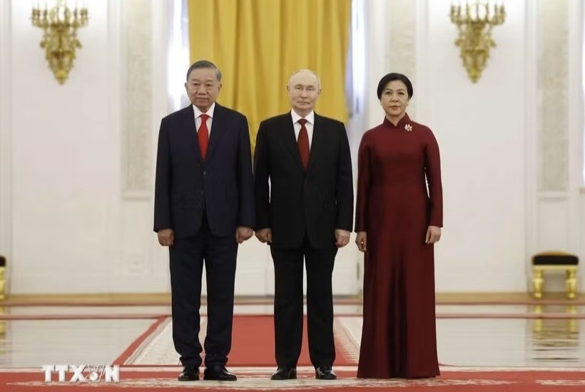 Tổng thống Nga chủ trì Lễ đón Tổng Bí thư, Chủ tịch nước Tô Lâm và Phu nhân