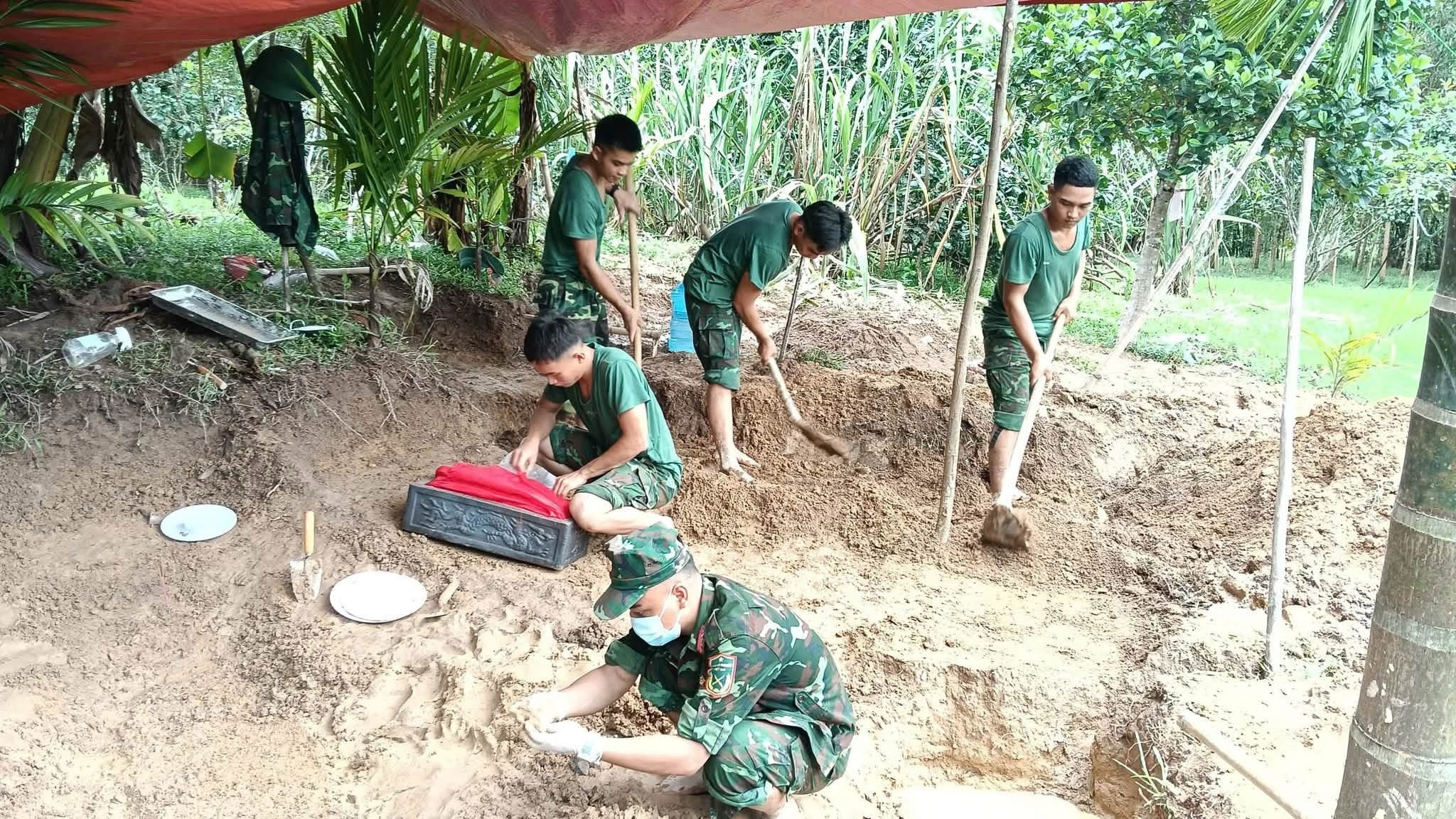 Tìm thấy 3 hài cốt liệt sĩ từ thông tin người dân cung cấp