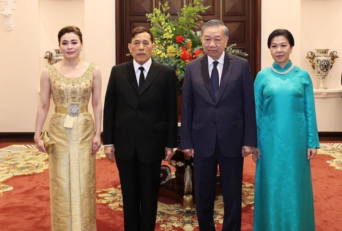 Tổng Bí thư, Chủ tịch nước và Phu nhân chủ trì tiệc chiêu đãi Nhà vua và Hoàng hậu Thái Lan