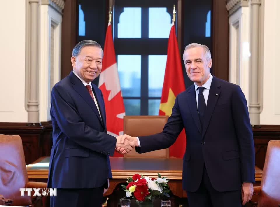 Thủ tướng Canada đón, hội đàm với Tổng Bí thư, Chủ tịch nước Tô Lâm