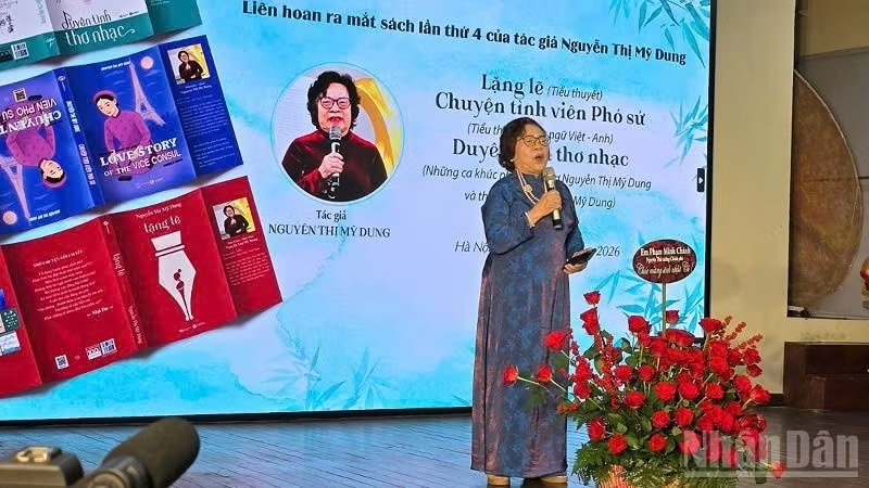 Nhà giáo, nhà thơ Nguyễn Thị Mỹ Dung ra mắt ba tác phẩm mới ở tuổi 88
