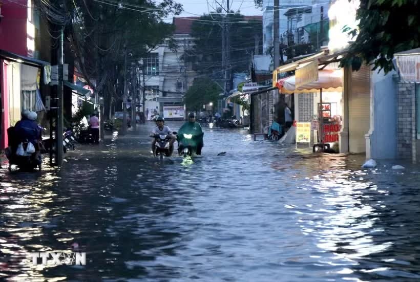 Mưa lớn,  kết hợp triều cường ảnh 1