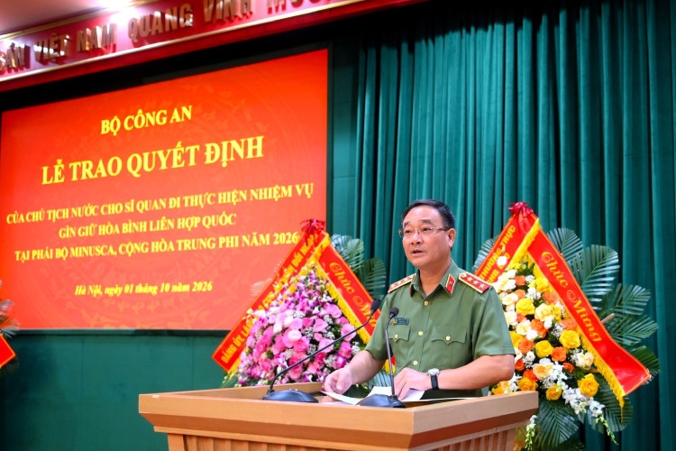 7 sĩ quan CAND Việt Nam thực hiện nhiệm vụ gìn giữ hòa bình tại Phái bộ MINUSCA