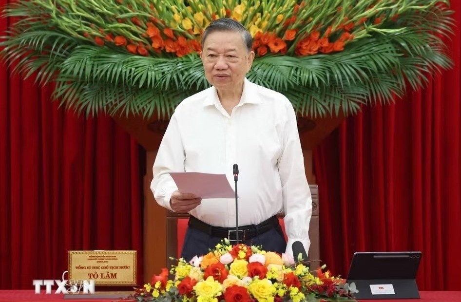 Tổng Bí thư, Chủ tịch nước làm việc với Ban Chính sách, chiến lược Trung ương