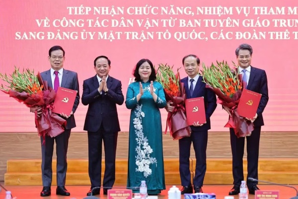 Trung ương đồng ý chủ trương đổi tên Đảng ủy MTTQ, các đoàn thể Trung ương