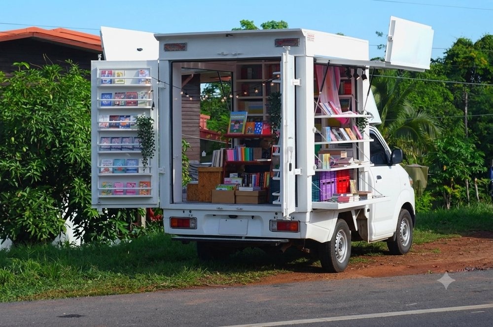 Xe sách lưu động ở Thái Lan