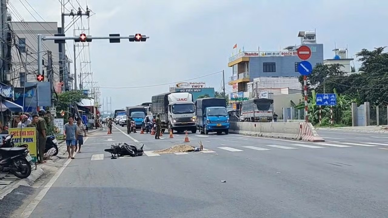Tai nạn gần cầu Rạch Miễu 2, một phụ nữ tử vong
