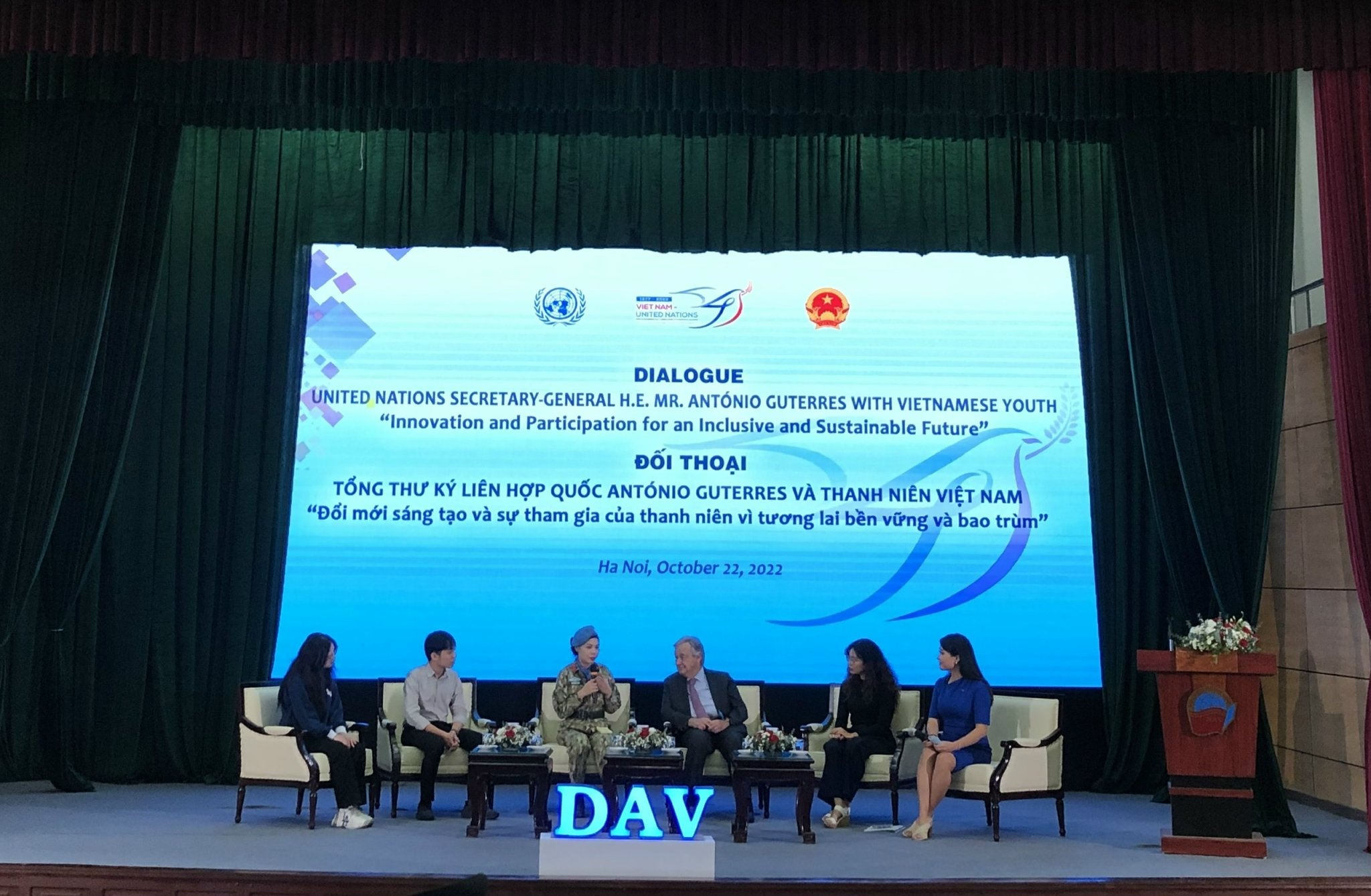 Tong thu ky Guterres: Thanh nien la dong luc thay doi xa hoi hinh anh