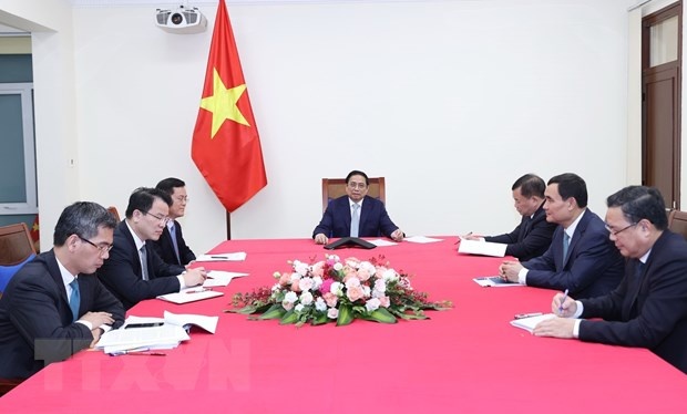 Thu tuong Pham Minh Chinh moi thu tuong Phap tham Viet Nam hinh anh