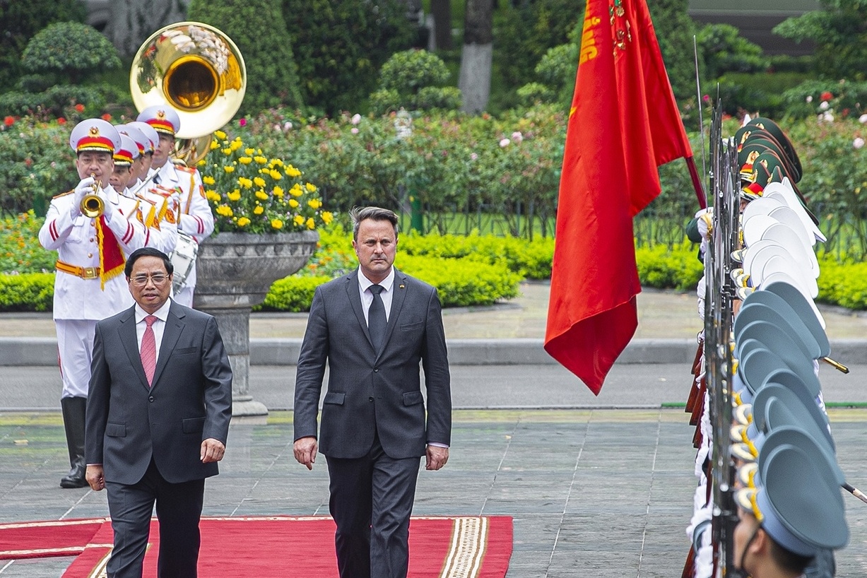 Thu tuong Pham Minh Chinh chu tri le don thu tuong Luxembourg hinh anh