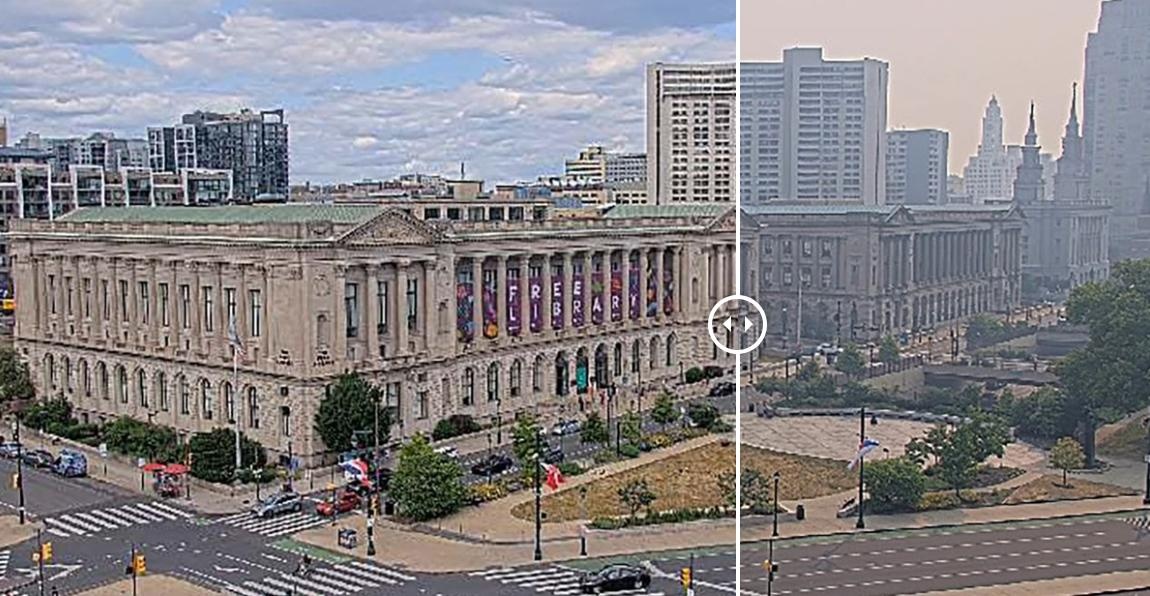 Anh truoc va sau cho thay man bui bao phu New York hinh anh