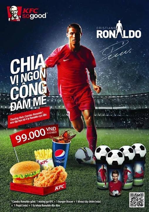 Ronaldo là bom xịt trong trận cầu đêm qua nhưng vẫn là cỗ máy kiếm tiền của các thương hiệu lớn.