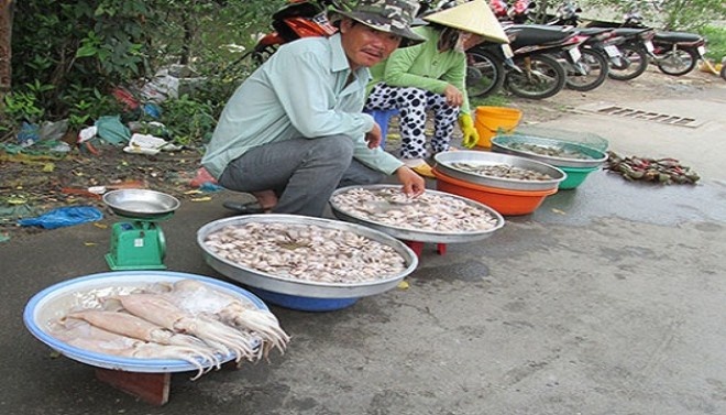 40.000 dong/kg muc la o via he Sai Gon hinh anh