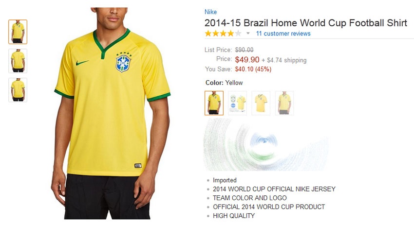 Ao dau Brazil rot gia 40% sau tran thua cua doi nha hinh anh