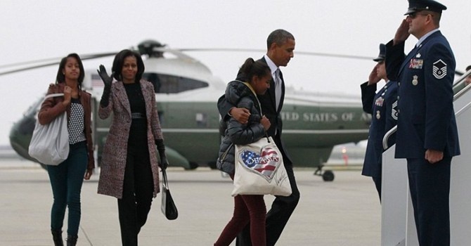 Nhung dac quyen xa xi cua Tong thong My va gia dinh hinh anh