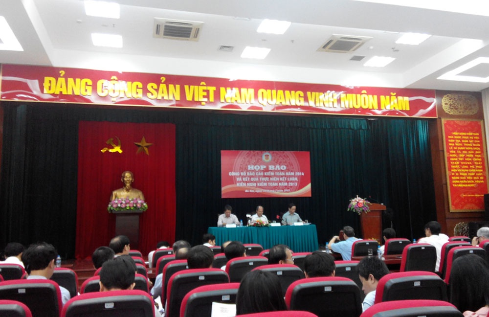 Vấn đề truy thu thuế của Sabeco làm nóng buổi công bố báo cáo Kiểm toán Nhà nước sáng ngày 10/7. Ảnh: T.A.