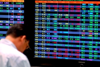 Chung khoan ngap sac do phien chieu hinh anh