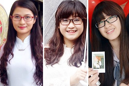 Nhung nu sinh xinh dep trong ngay khai giang hinh anh