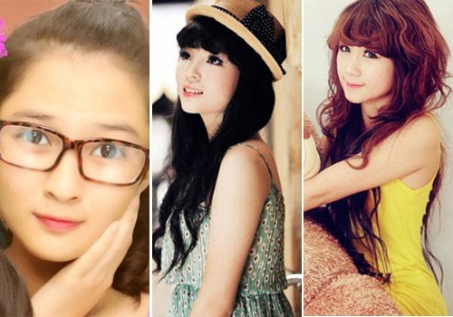 4 nu sinh chan dai cua truong chuyen Le Hong Phong hinh anh