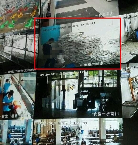 Hang tram sinh vien chung kien canh 'may mua' trong truong hinh anh