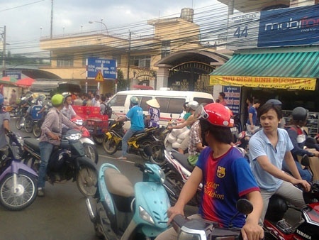 Phat hien xac ban chet cung trong phong tro hinh anh