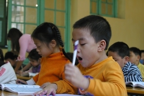 Phu huynh vat va voi toan tieu hoc, Ha Noi len tieng hinh anh