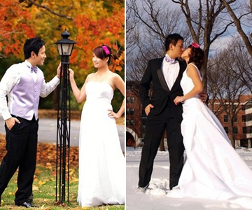 Bo anh cuoi 'Bon mua' lang man cua Pho giao su tre nhat 2013 hinh anh