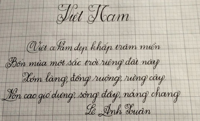 Chu dep nhu tranh cua co be lop 3 hinh anh
