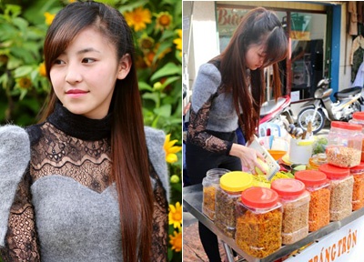 Cuoc song cua 'hot girl ban banh trang tron' Da Lat hinh anh