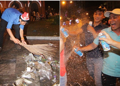 Nong trong ngay: Canh xau - dep cua gioi tre trong dem Noel hinh anh