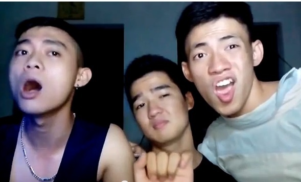 Clip 3 thanh nien hat nhep 'Co le anh da sai' hinh anh