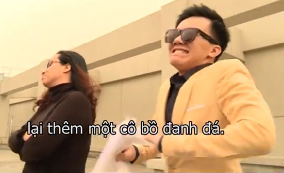 Clip vui nhon 'sep khong doi hinh' cua bien tap vien VTV hinh anh