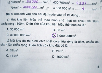 Mot bai toan lop 4 co hai dap an sai hinh anh