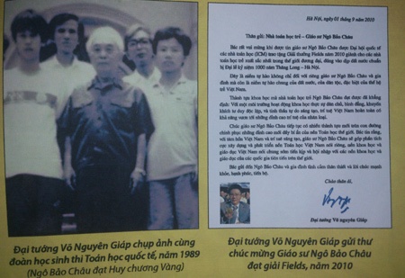 Thu Dai tuong gui Giao su Ngo Bao Chau hinh anh