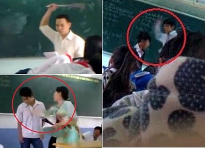 4 clip thay danh tro trong lop chan dong du luan hinh anh