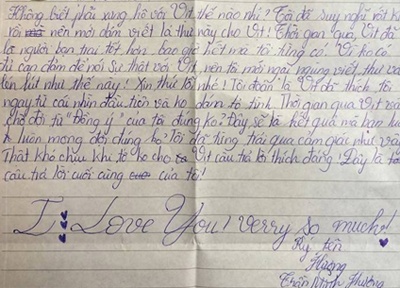 Nhung buc thu tinh cua tre tieu hoc xon xao dan mang hinh anh