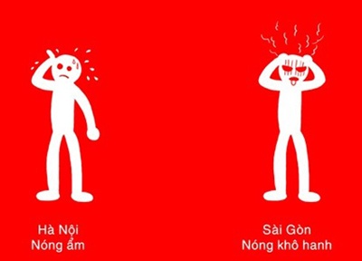 Khac biet thu vi giua nong Ha Noi va Sai Gon hinh anh