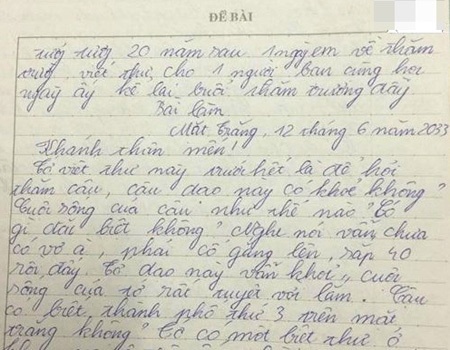 Trang viet rung dong ve ngay dau tien den truong hinh anh