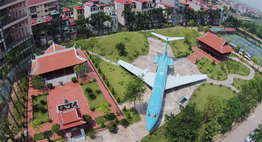 Toan canh Hoc vien Canh sat nhin tu camera bay hinh anh