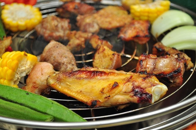 Canh giac voi mon nuong vao mua dong hinh anh