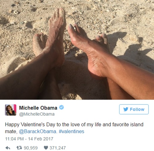 vợ chồng Obama nhắn nhau ngày Valentine ảnh 2 vo chong Obama nhan nhau ngay Valentine anh 2