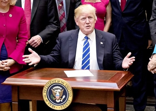 Trump ky lenh tren 'ban tre em' hinh anh