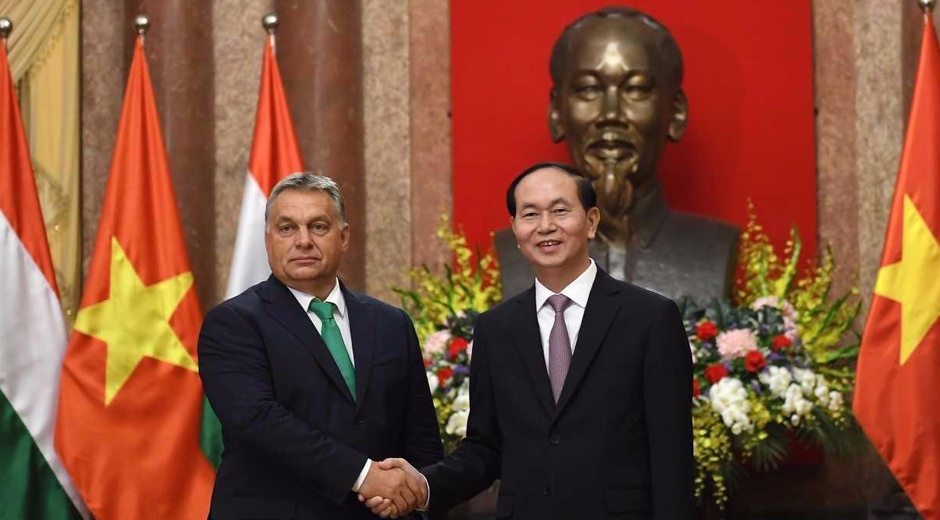 Chu tich nuoc Tran Dai Quang tiep Thu tuong Hungary hinh anh