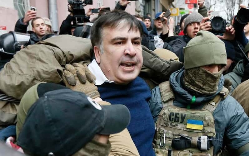 Cuu Tong thong Gruzia Saakashvili bi bat o Ukraine hinh anh