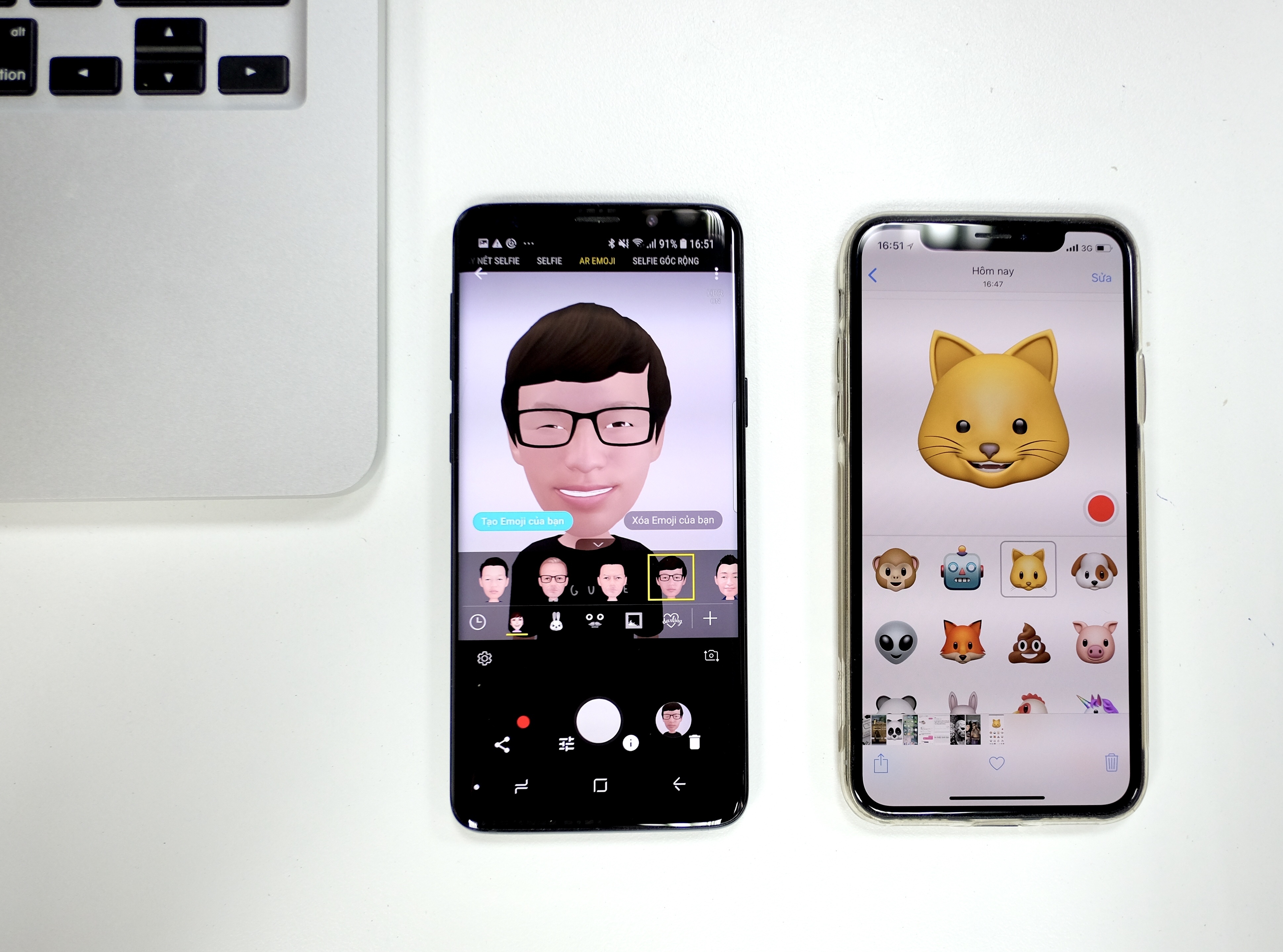 AR Emoji tren Galaxy S9 do 'than thai' voi Animoji cua iPhone hinh anh