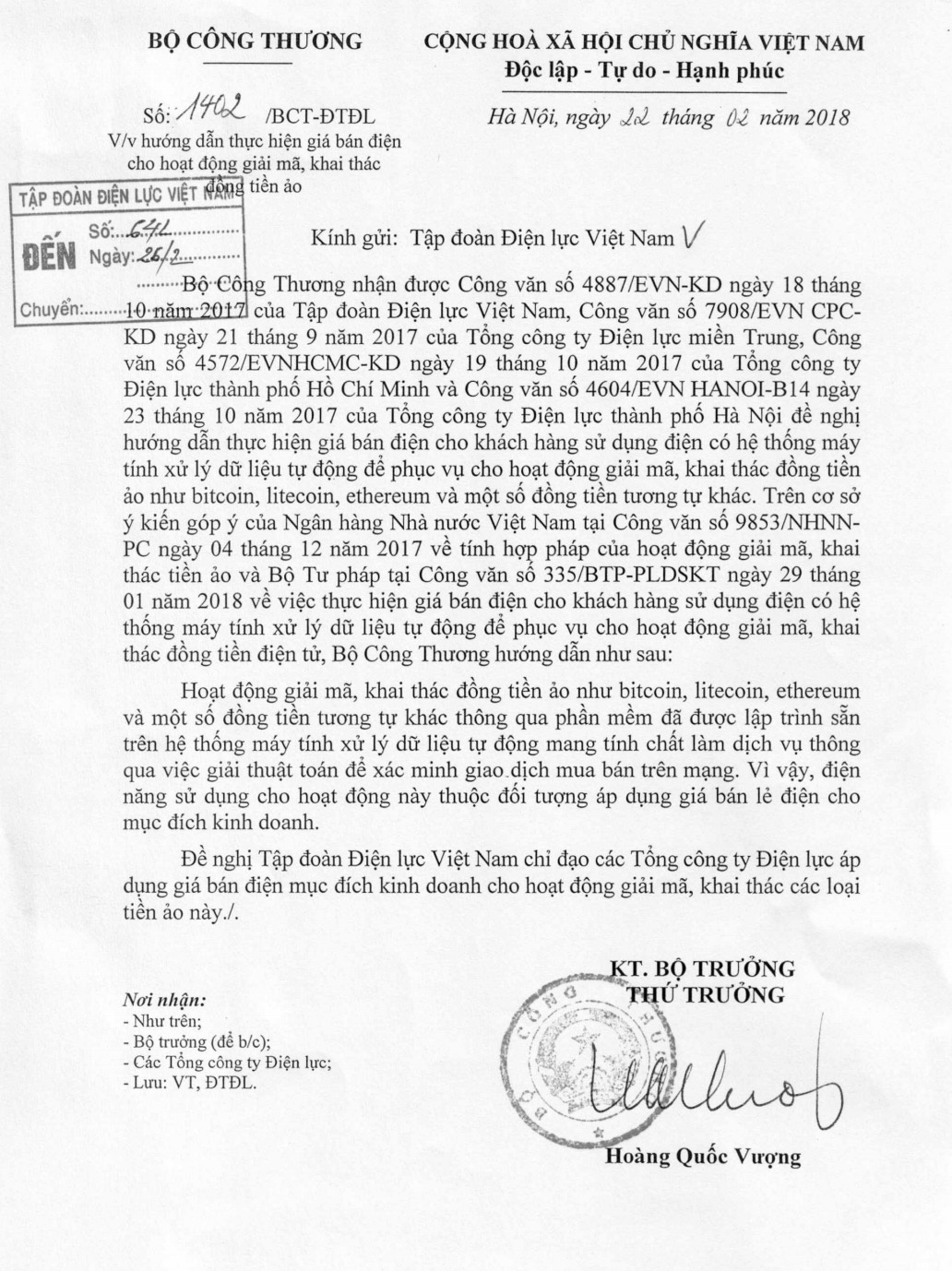 Gia dien cho trau dao Bitcoin anh 1