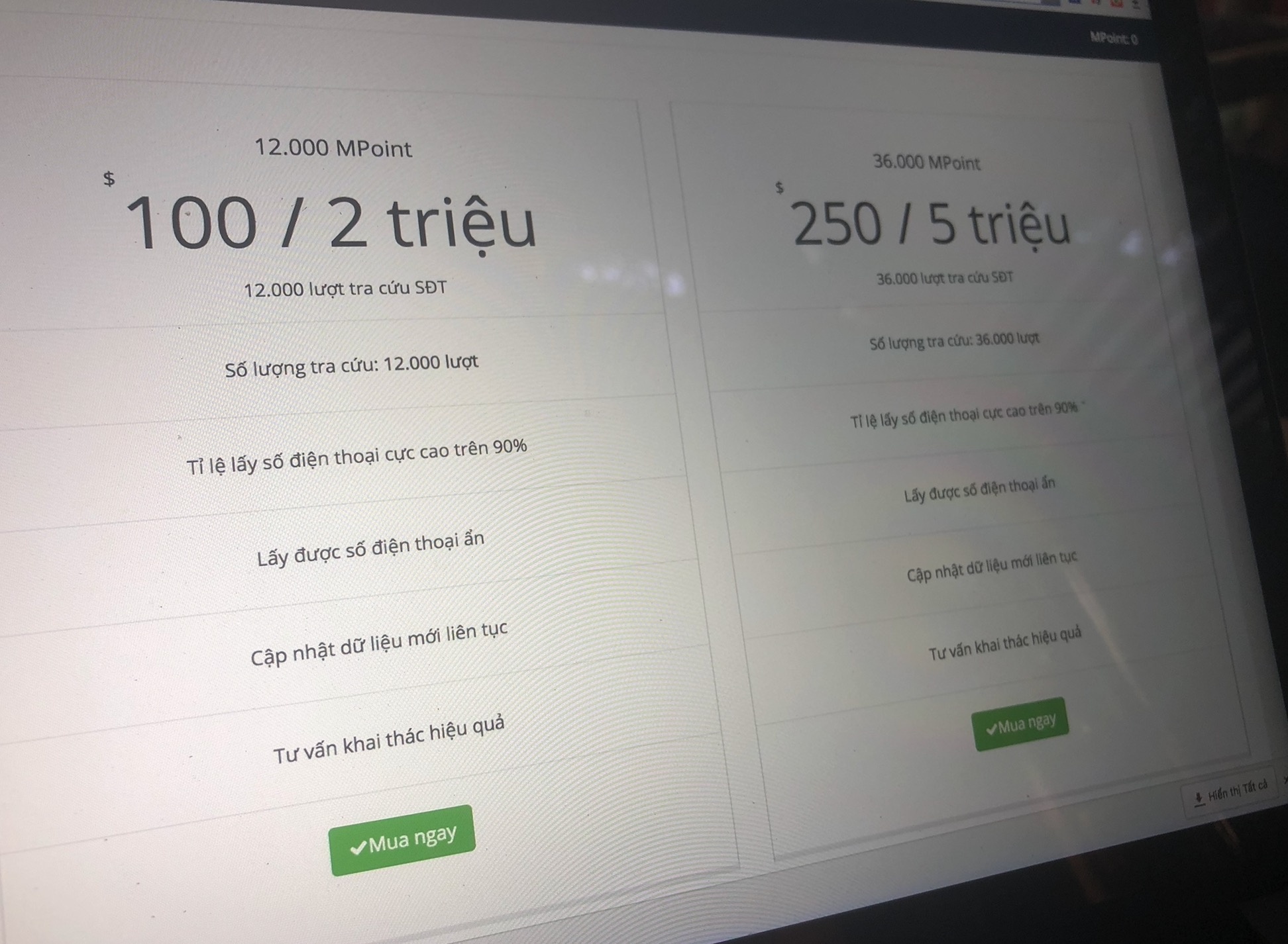 Cong cu chuyen tai khoan nguoi dung Facebook sang so dien thoai hinh anh
