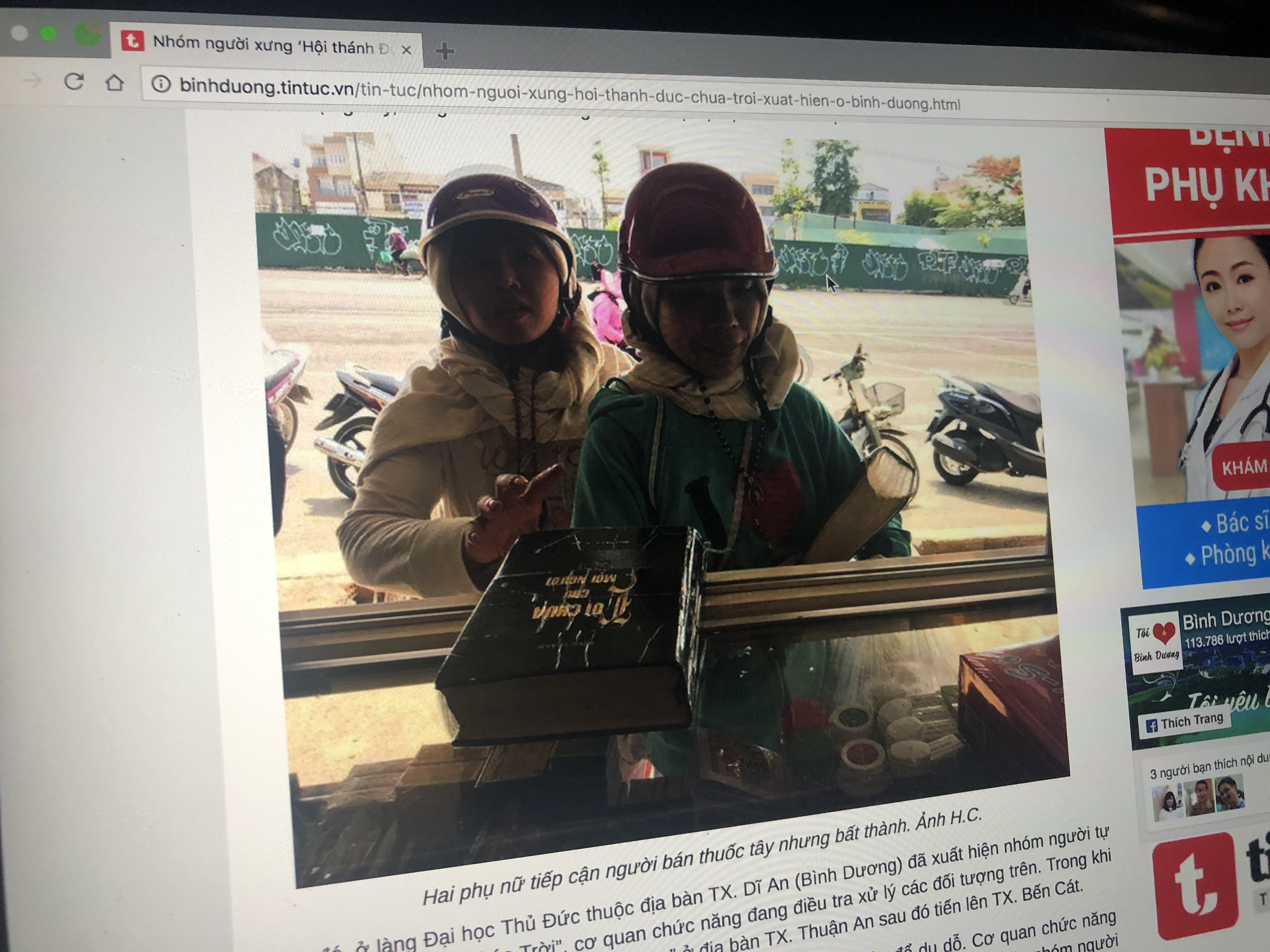 Hai nguoi phu nu hoi thanh duc chua troi anh 2