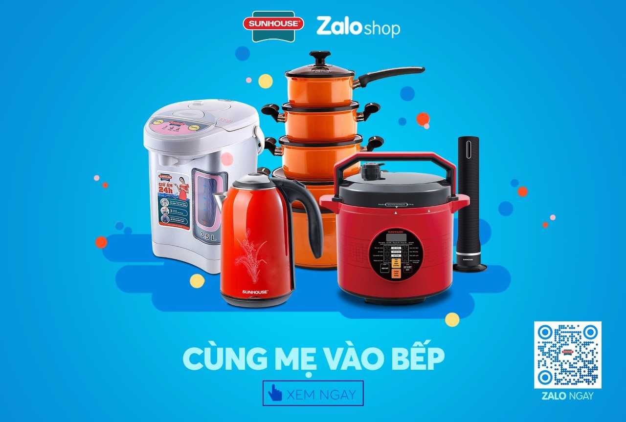Giam 50% cac san pham Sunhouse khi mua qua Zalo Shop hinh anh